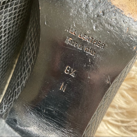 Vintage Yves Saint Laurent Black block heels 8.5 - Picture 9 of 9